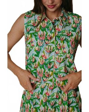 Laroque Paige Sleeveless Blouse - Green