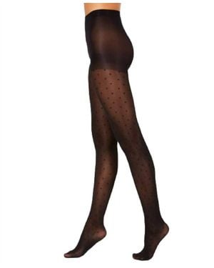 Hanes Diamond Dot Tights - Brown