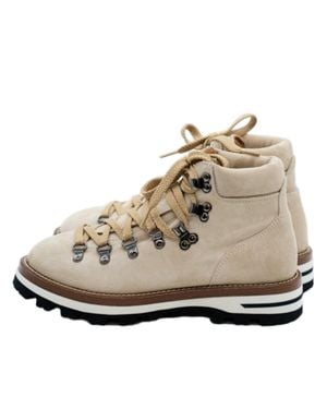 Monpiz Cortina Suede Ski Snow Boots - Natural