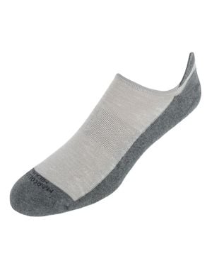 Marcoliani Cushioned Bicolor Invisible Sneaker Sock (1 Pair) - Gray