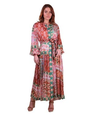 Miss June Jazmin Long Dress - Red