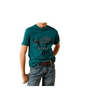 Ariat Cattle Skull Freedom T Shirt - Green
