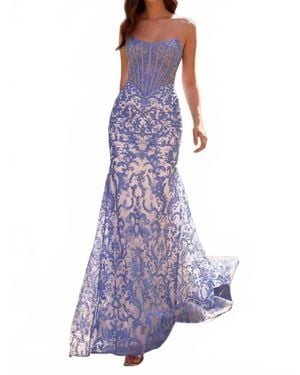 Sherri Hill Mermaid Prom Gown - Purple