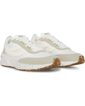 Steve Madden Sheldone Sneakers Lace Up Lifestyle Shoes Htat391 - White