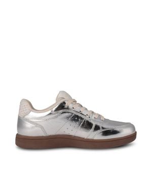 Woden Bjork Leather Sneaker - Gray