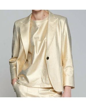 Vilagallo Hillary Stretch Blazer - Natural