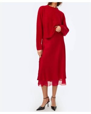 Cami NYC Genoa Chiffon Skirt - Red