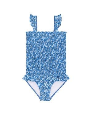 Minnow Smocked One-Piece - Blue