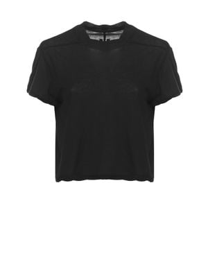 Rick Owens Level T Cotton T-Shirt - Black