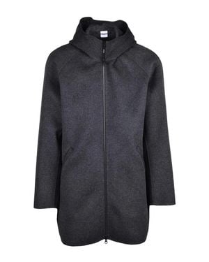 Aspesi Super Doppel Hooded Wool Coat - Gray