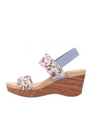 LifeStride Delta Wedge Sandal - Blue