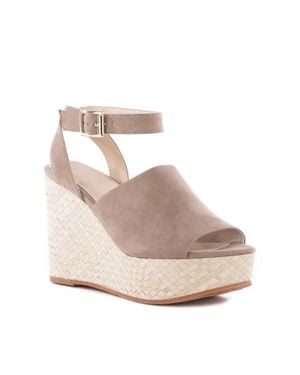 BC Footwear Wild Orchids Wedge Sandal - Gray