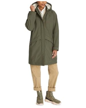 BASS OUTDOOR Stadium Parka Jacket Long Sleeve Hooded Kfc630 - Green