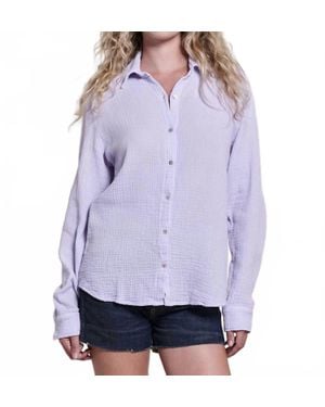 Sundry Classic Button Up Shirt - Purple