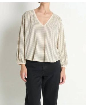 Nation Ltd Savanna Shirred Top - Natural