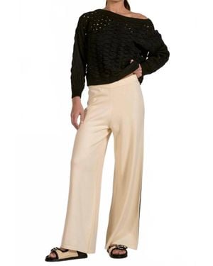 Elan Open Weave Sweater - Black