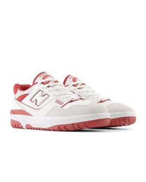 New Balance 550 Bb550Stf Sneakers Astro Dust Leather Lifestyle Shoes - White