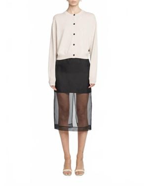 Maria McManus Drop Shoulder Cardigan - White