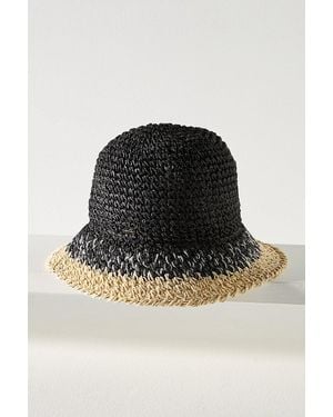Eugenia Kim Raffia Bucket Hat - Black
