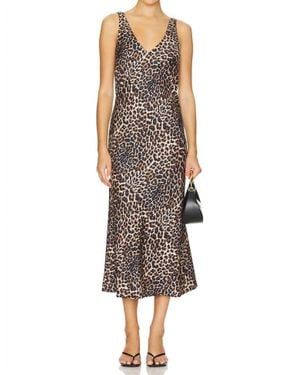 LNA V Slip Dress - Brown