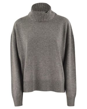 Fabiana Filippi Turtleneck Sweater - Gray