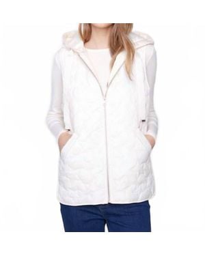 Charlie b Short Stars Quilted Puffer Vest - White