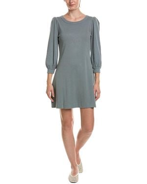Michael Stars Sinclair Puff Sleeve T-Shirt Dress - Blue