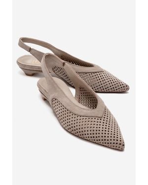 Forever & Always Shoes Lieve Leather Slingback Pump - Multicolor