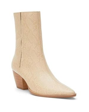 Matisse Annabelle Womensnatural Snake Leather Mid-Calf Western Boot Zogg2782