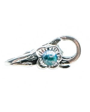 Trollbeads Flower Dichroic Lock Clasp - Black