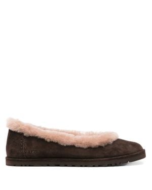 UGG Zora Suede Ballet Flat - Brown