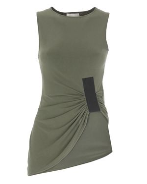 Coperni Taped Suspended Flared Top - Green