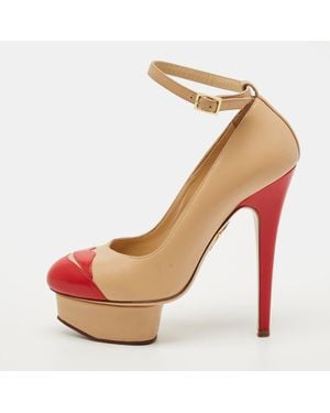 Charlotte Olympia Kiss Me Dolores! - Natural