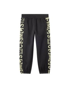 Stella McCartney Boys Sweatpants With Jacquard Logo Tape - Black