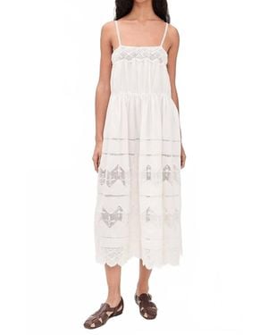The Great The Rosette Crochet Dress - White