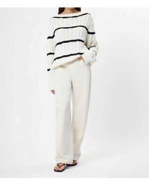 French Connection Mozart Pullover Sweater - White