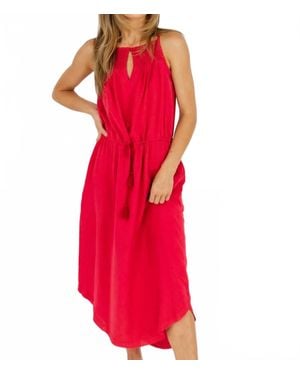 Go> By Go Silk Cabana Dress - Red