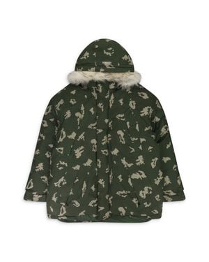 Supreme Camo Fur Parka - Green