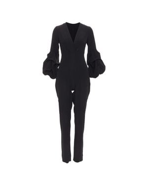 Alexis Maximila Crepe Tapered Jumpsuit - Black