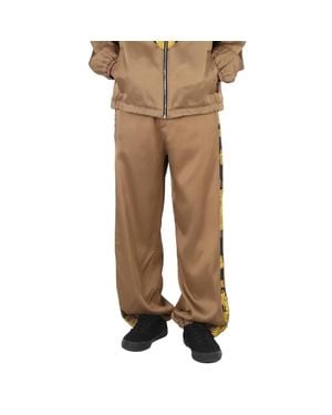 Versace And Barocco Print Track Pants - Natural