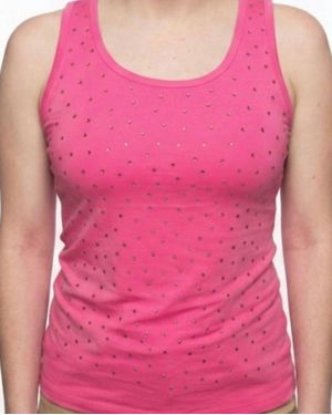 A.Z.I. Everyday Jade Rhinestone Tank - Pink