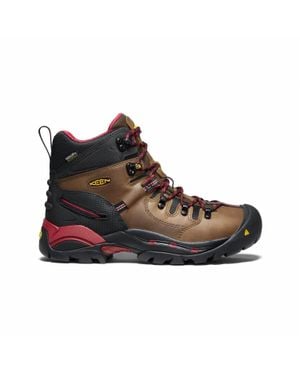 Keen Pittsburgh 6" Steel Toe Work Boots - Brown