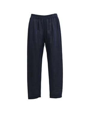 Mansur Gavriel Drawstring Straight Leg Pants - Blue