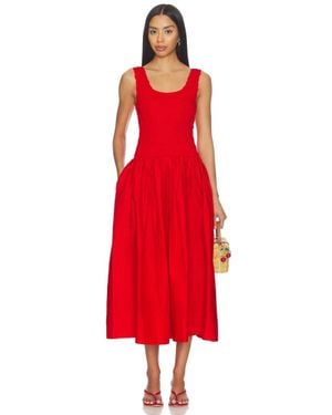 Pistola Alessia Midi Dress - Red
