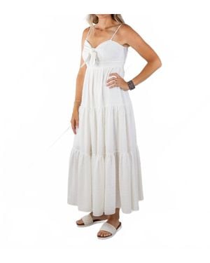 TCEC Bow Peep Maxi Dress - White