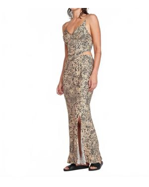 Self Contrast Luna Bias Maxi Skirt - Multicolor