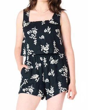 Dex Blanche Floral Shorts - Blue