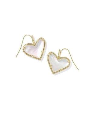 Kendra Scott Ari Heart Statement Drop Earrings - Metallic