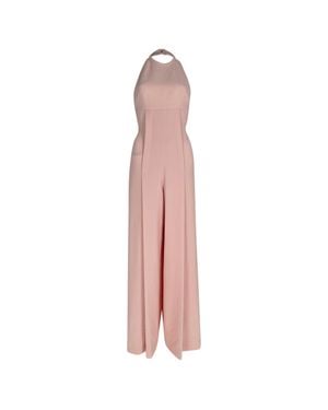 Emilia Wickstead Sabryn Crepe Halterneck Jumpsuit - Pink