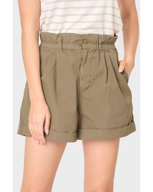 Sanctuary Elastic Waist Cuffed Short - Green